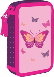 Astuccio scolastico a due scomparti OXYBAG Farfalla