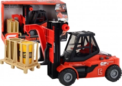 Red Forklift 1:16 with Moving Forks, Sounds, and Lights