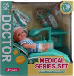 zestaw dentystyczny z lalką i akcesoriami