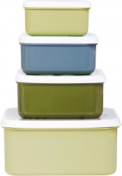 Set of Four Snack Boxes A Little Lovely Company – Dinosaurs