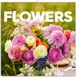 Noteskalender Blomster 2026