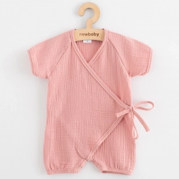 summer muslin romper New Baby pink 68