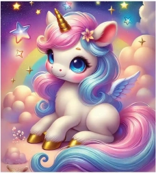 WOODEN CITY Wooden Puzzle Magical Dreams of Unicorns, 20 pieces