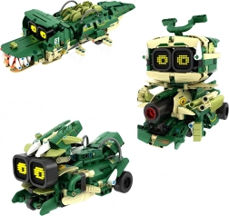 3-in-1 Remote-Controlled Robotic Crocodile Building Kit