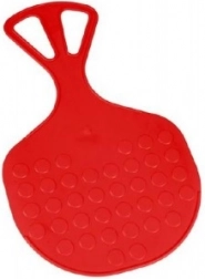 Luge plate Mrazík en plastique 58 × 35 cm – Rouge