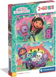 Sestavljanka Gabinin čarobni domek: Veseli se z nami 2x60 koščkov