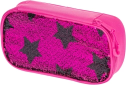Rosa Federmäppchen mit glitzernden Sternen BAAGL
