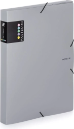 Scatola archivio con elastico A4 grigia PASTELINI