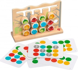 Lucy & Leo uccelli e gatti – gioco motorico in legno con schede modello