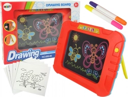 Magična osvetljena tabla s šablonami in markerji