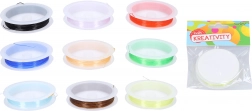 Elastic colored beading cord 0.6 mm, 7 m (9 colors)