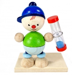 Fogmosást segítő homokóra figura, Luis