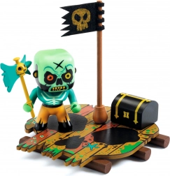 Djeco Arty Toys pirate figurine with treasure