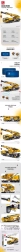 Remote-controlled construction crane building set, 1901 pieces, yellow