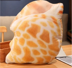 Plyšový vankúš mušľa 50 x 40 cm