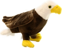 Standing plush eagle 23 cm