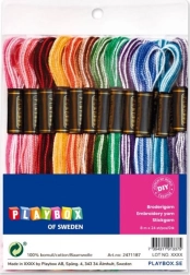 Playbox rainbow cotton threads 25 pcs