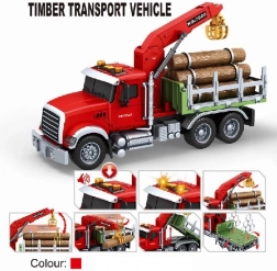 lastbil med tømmerkran 1:14 med lys og lyde
