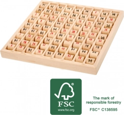 Small Foot tabellina con rulli in legno FSC
