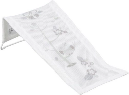 Transat de bain en tissu avec motif chouette, blanc