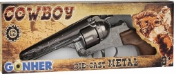 Metal cowboy revolver 12 rounds