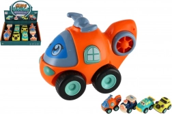 Kunststof transportmiddel op traagheidsmotor voor kinderen