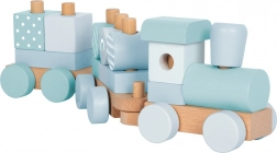 Piccolo Treno in Legno da Assemblare di Small Foot Blu