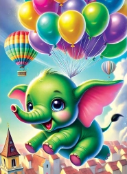 wooden puzzle Elephant Adventure 40 pieces