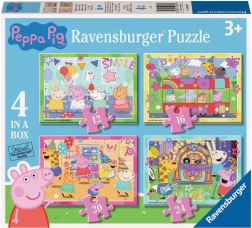 Puzzel Peppa Big op het feest 4-in-1