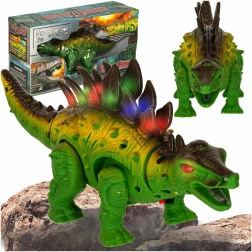 Interactive battery-powered Stegosaurus with lights and sounds