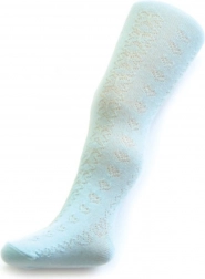 Collants jacquard pour enfants New Baby turquoise 116–122