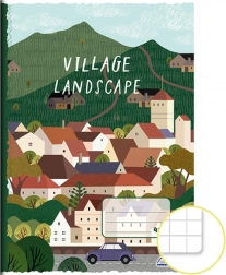 A4 School Notebook Grid Village 425