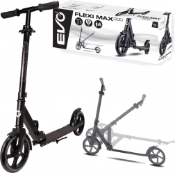 EVO Scooter Flexi Max 200 black with kickstand and strap 8+