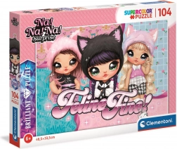 Clementoni Brilliant Puzzle Na! Na! Na! Surprise – Purrfect Kitties, 104 pieces