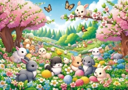 Puzzle Bunnies' Meeting 25 Pieces