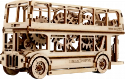 Puzzle 3D in legno – Autobus londinese