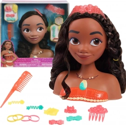 Testa per acconciature DISNEY MOANA (Vaiana) con accessori 14 pz