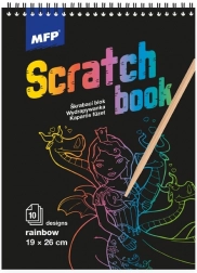 Scratch Picture Block Rainbow 26x19 cm