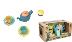 children’s tea set made of bioplastic