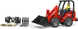 Rode lader Bruder Schäffer 2034 met figuur en accessoires
