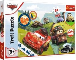 Puzzle 24 Maxi Vesela auta Disney Cars 3