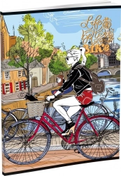 LUX A5 Ruled Record Book, 96 sheets, mix of 16 designs