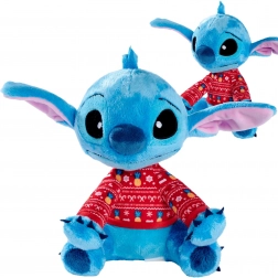 Peluche DISNEY Lilo e STITCH con maglione natalizio rosso 25 cm