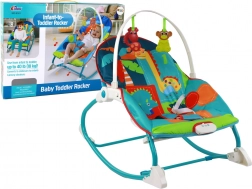 Children's Rocking Lounger 2-in-1 with Vibrations and Dinosaur Motifs