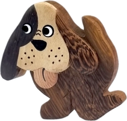 Wooden dog magnet – large decorative magnet 2Kids Toys