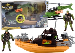 Military playset with figures and accessories