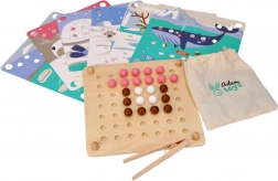 Houten motoriekspel met kralen – dieren van de Arctis (ADAM TOYS)