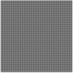 Brixies base costruzioni grigio scuro 25,5 x 25,5 cm