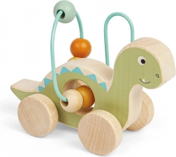 Diplodocus su ruote con labirinto di perline