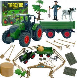 Mini boerderijtractor met dieren en gereedschap van Woopie